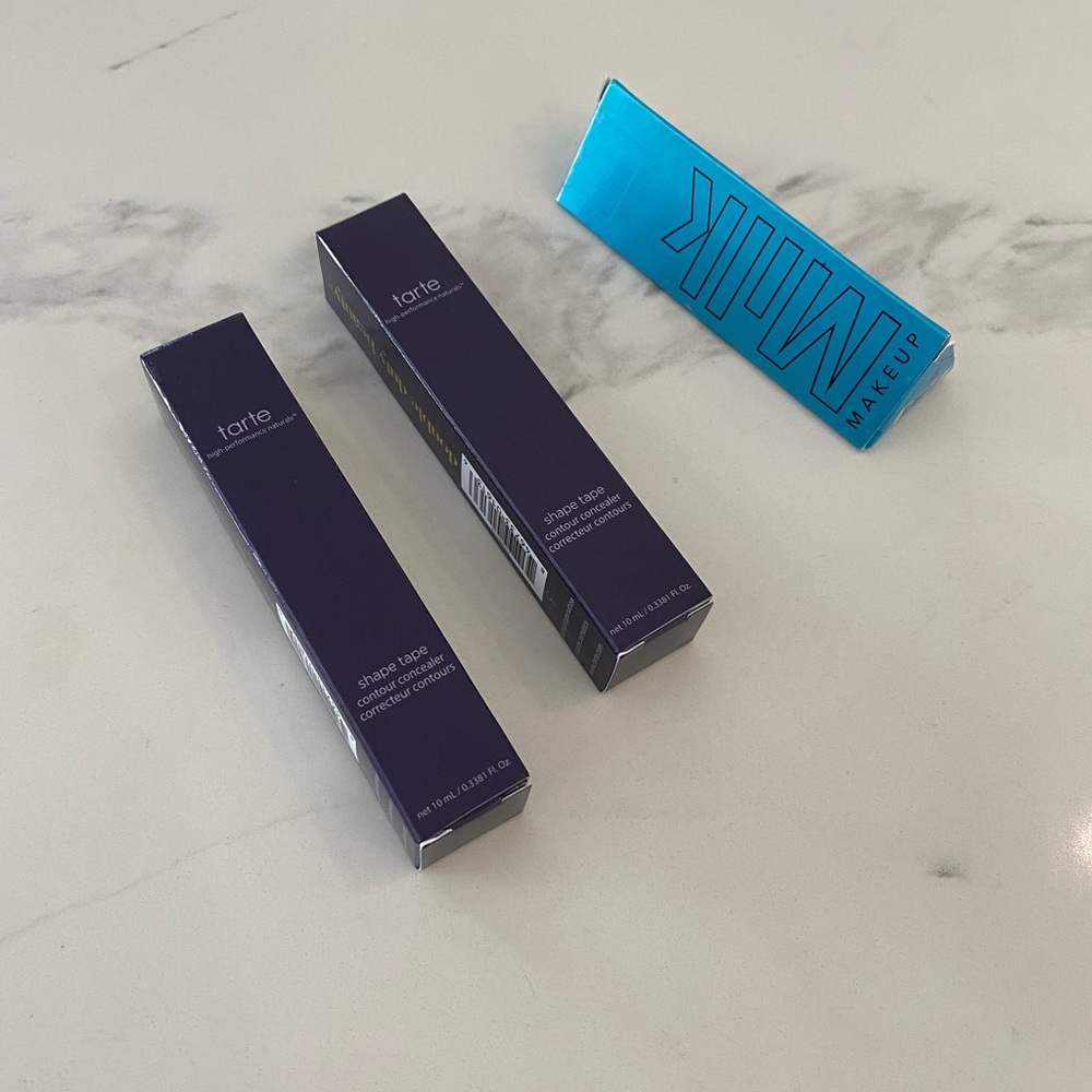 Makeup bundle: Tarte Shape Tape & Milk Kush travel mascara luxury beauty